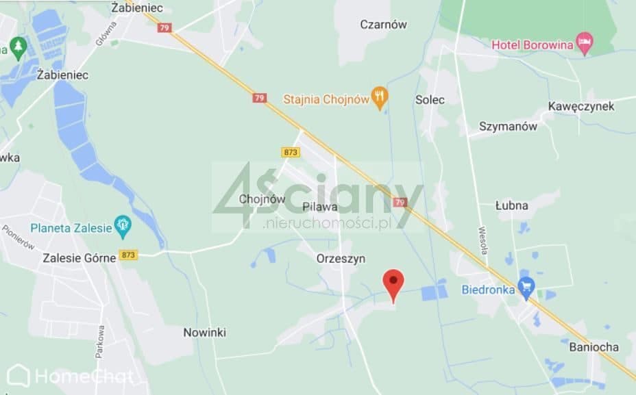 Piękna, zabudowana działka budowlana w Orzeszynie