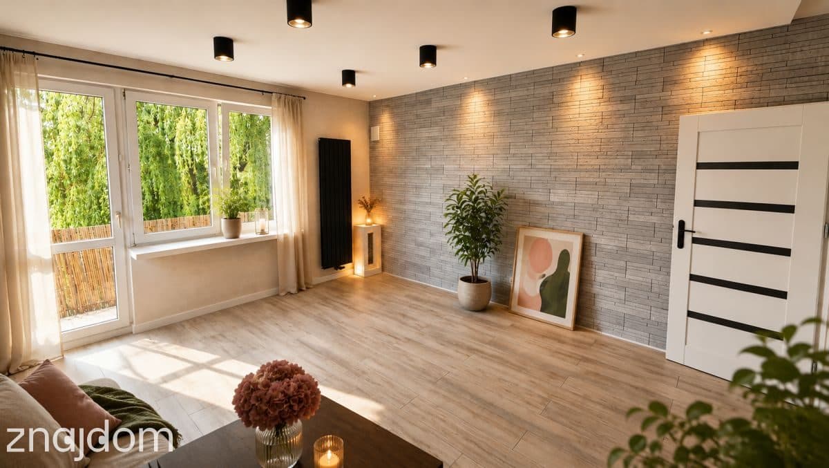 Bałuty, 2 pokoje, balkon, rozkład po remoncie