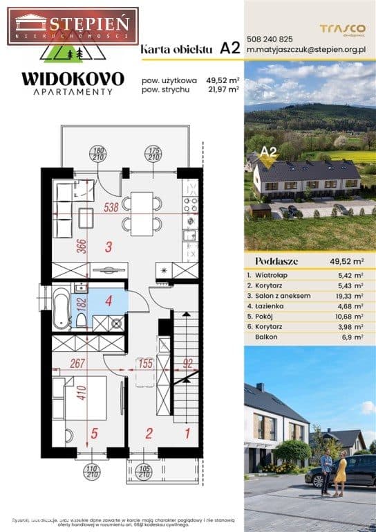 Widokovo Jeżów Sudecki M2 1 piętro + drugi poziom - zdjęcie 5