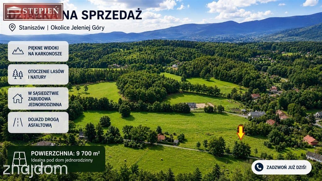 Na sprzedaż działka inwestycyjna – Staniszów