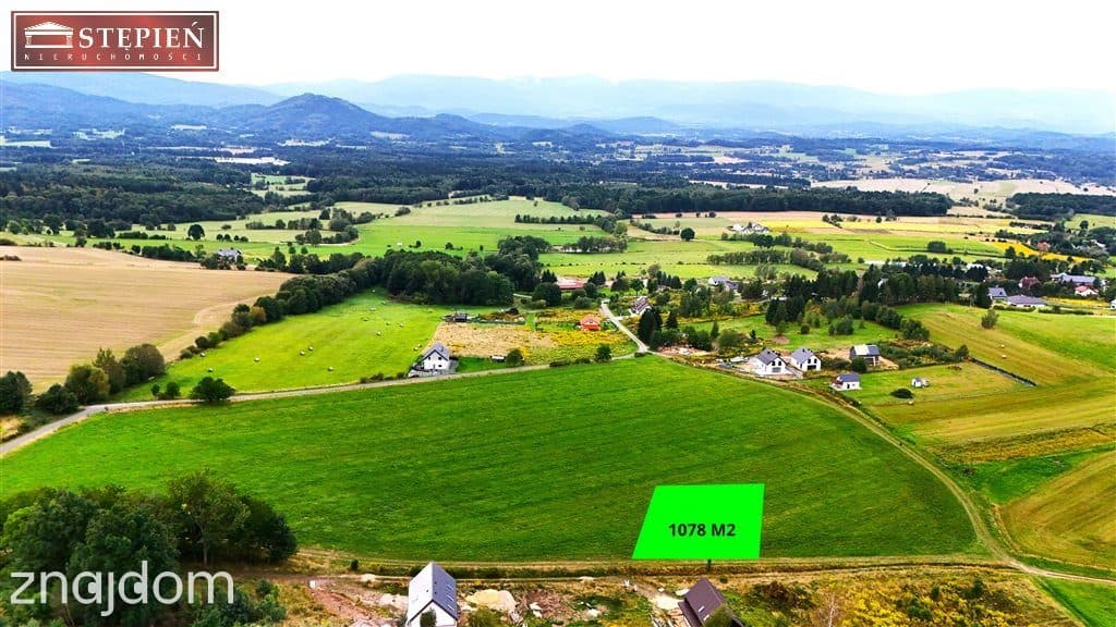 Działka MN 1078 m² – niepowtarzalny widok na góry