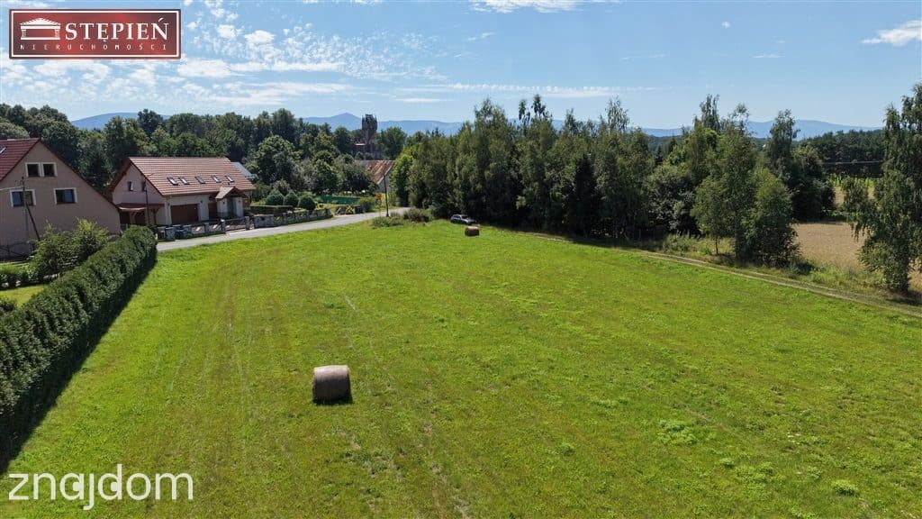 Działka w Wojanowie - widok na Rudawy i Karkonosze