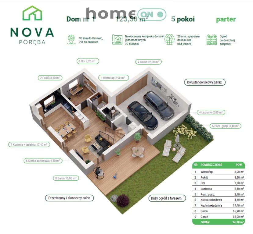 Nowoczesny dom, NOVA PORĘBA! Stan deweloperski! - zdjęcie 2