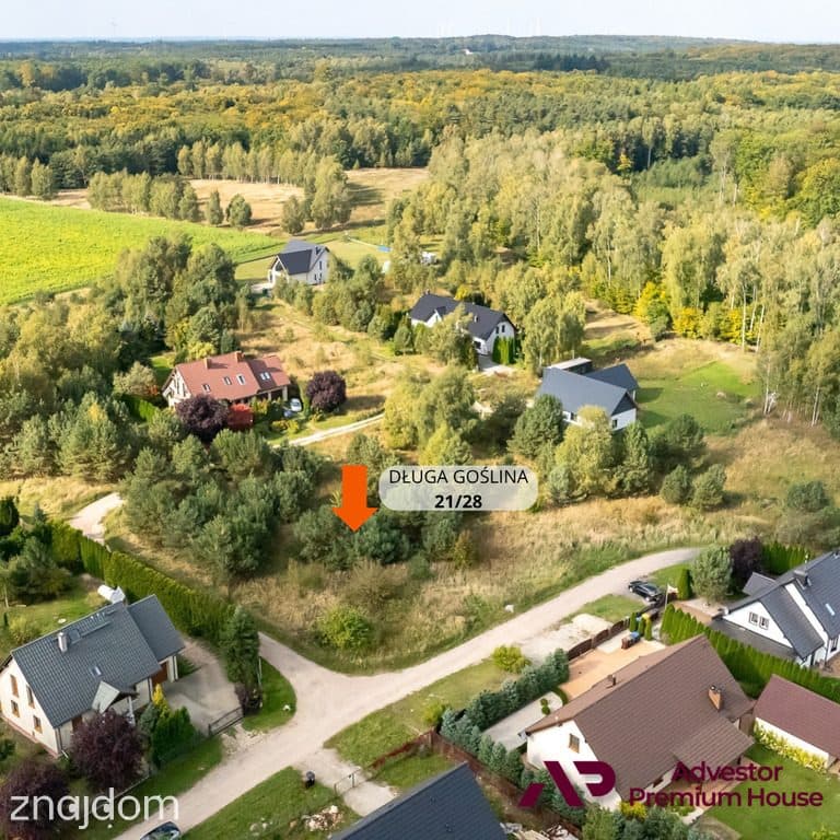 Duża działka 2535 m² pod dom | MPZP | Długa Goślina