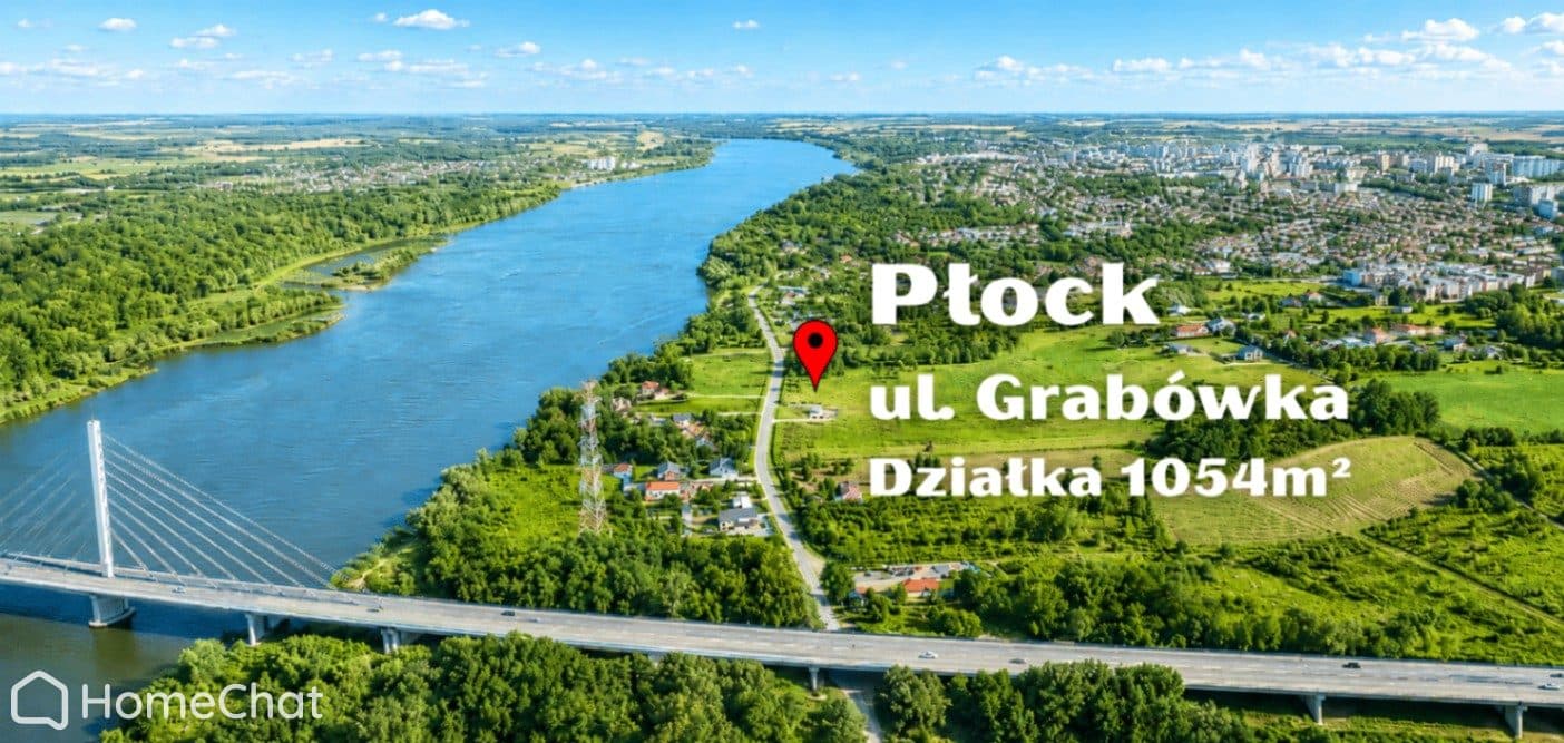 Działka budowlana na obrzeżach Płocka 10,5a z widokiem na Wisłę
