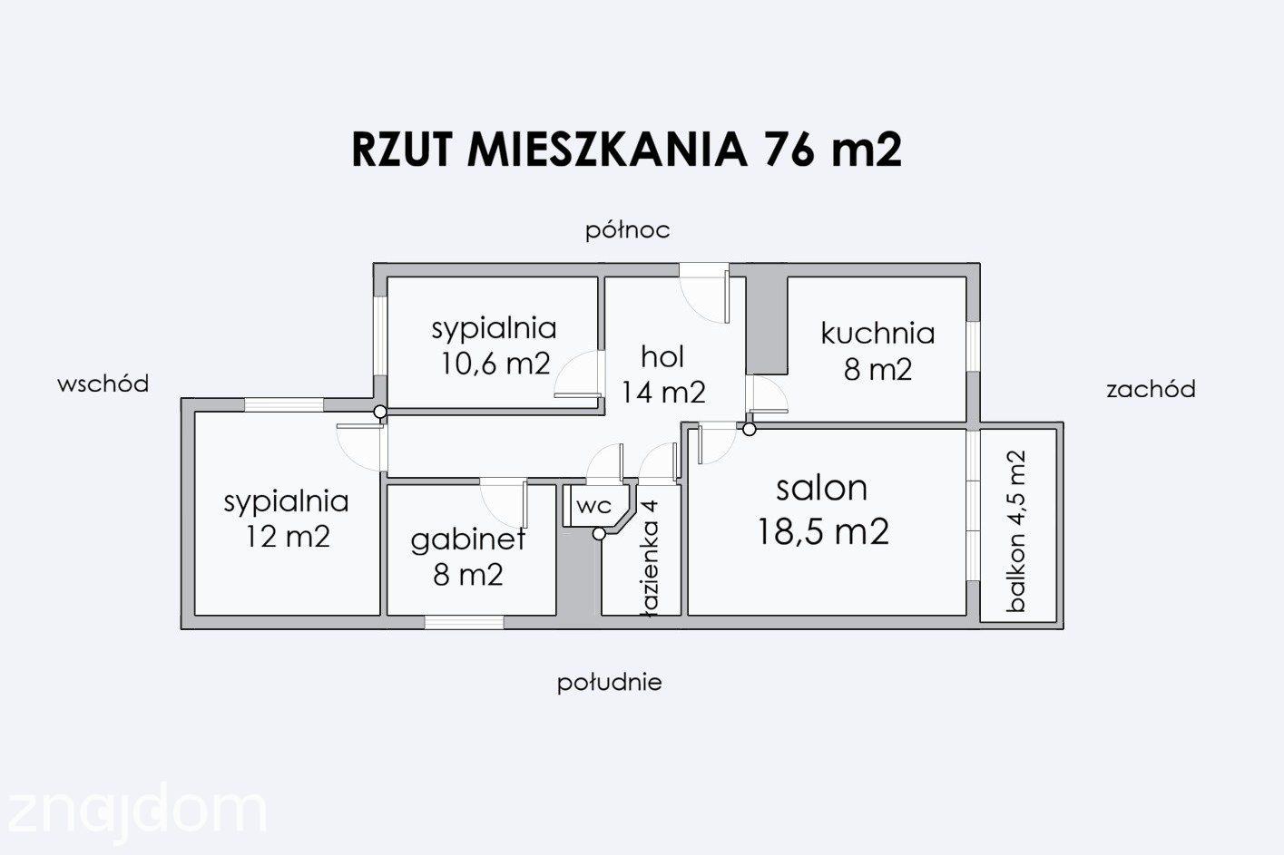 4 pokoje, 76 m2 w Andrychowie, ul. Żwirki i Wigury75 – słoneczne. - zdjęcie 21