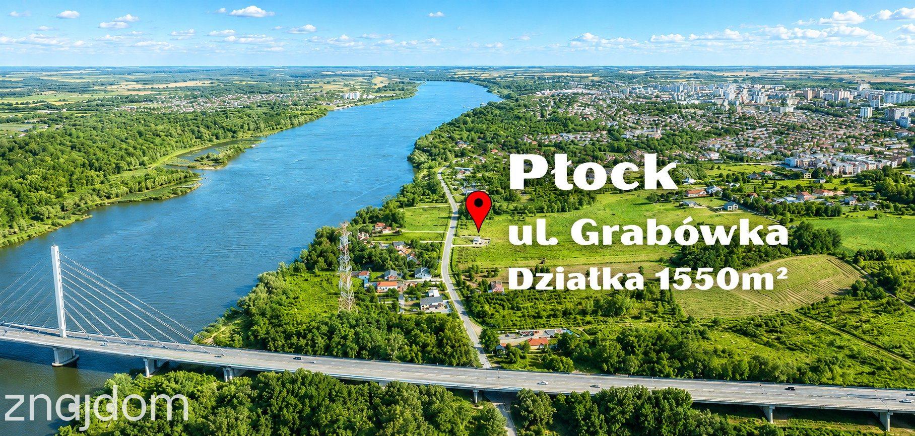 Działka budowlano-usługowa na obrzeżach Płocka 15,5a z widokiem na Wisłę