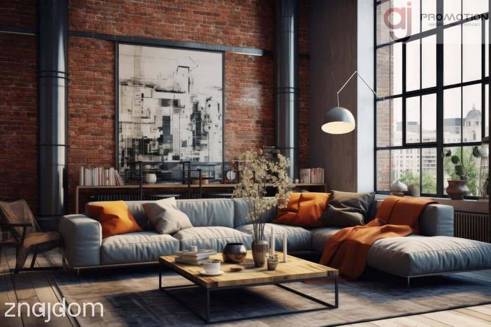 Piękny loft z antresolą i ogromnymi oknami Fuzja