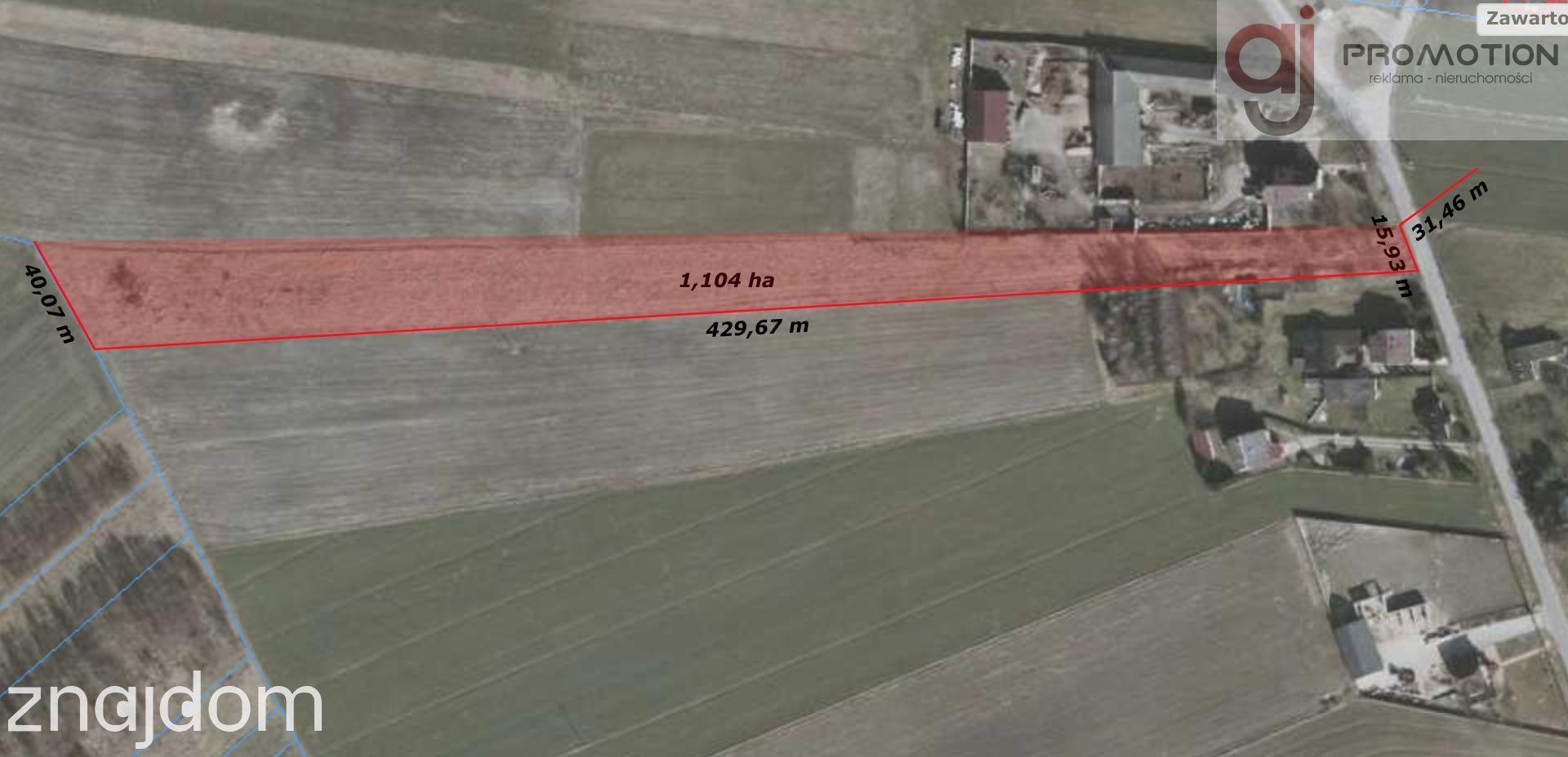 Janówka działka rolno- budowlana 1,0234 ha