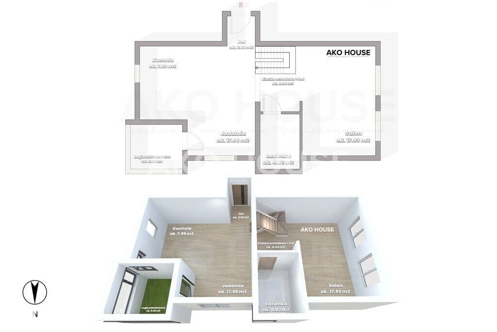DWUPOZIOMOWE | 4 pokoje | | 107m2 | zabudowany balkon - zdjęcie 18