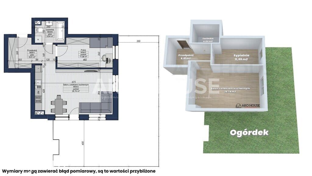 MIESZKANIE z ogródkiem | 52,18 m2 | Horodniany -0% - zdjęcie 15