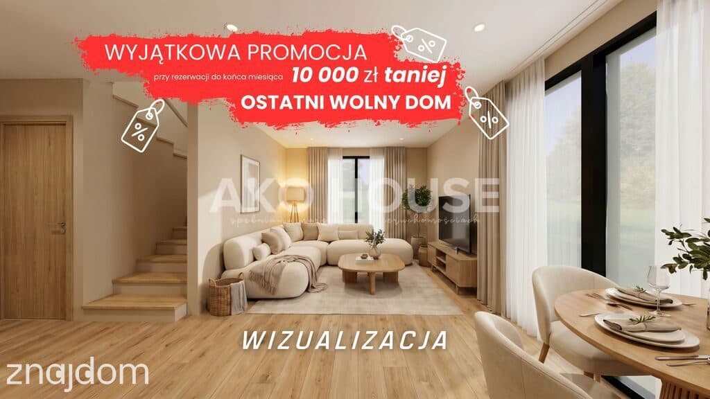 *OSTATNI* DOM bliźniak 85 m2 | Krynice | blisko lasu | 0%