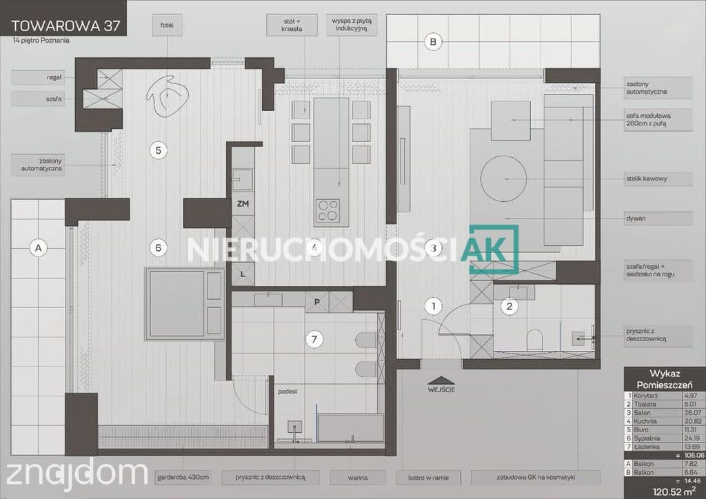 Prestiżowe 106 m² | 14 piętro | 2 miejsca w hali - zdjęcie 17