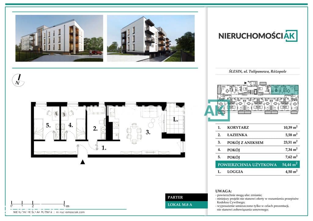3 pokoje 54m² | Ślesin | 300 m od mariny - zdjęcie 6