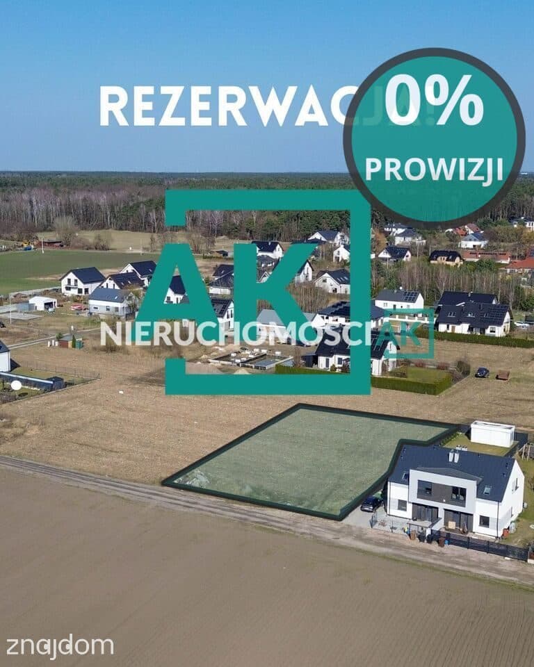 Piękna cicha działka budowlana z MPZP blisko lasu!