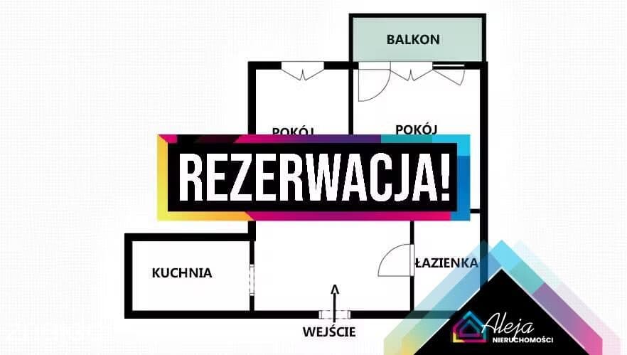 2 pokojowe mieszkanie na 2 piętrze.Północ B
