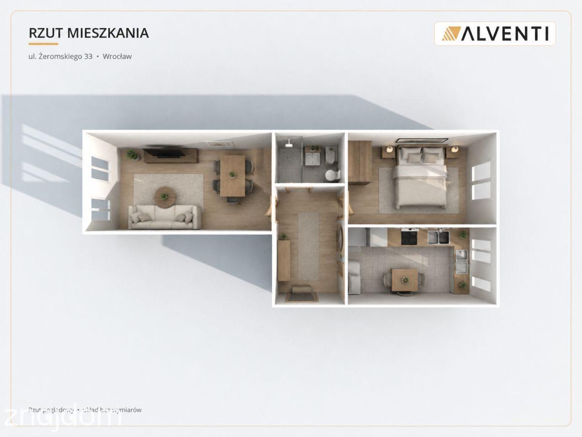 62,79 m2 w kamienicy | Ołbin | 2 pokoje