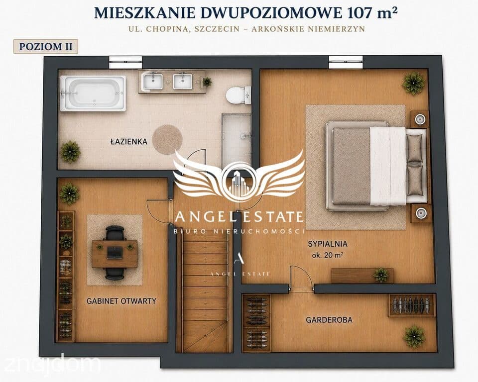 107 m² - 2 poziomy, Balkon, Opcja garażu - zdjęcie 15