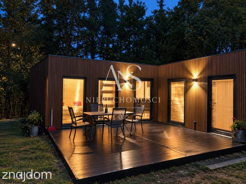 Drewniany domek 35 m² z tarasem 25 m² - zdjęcie 2