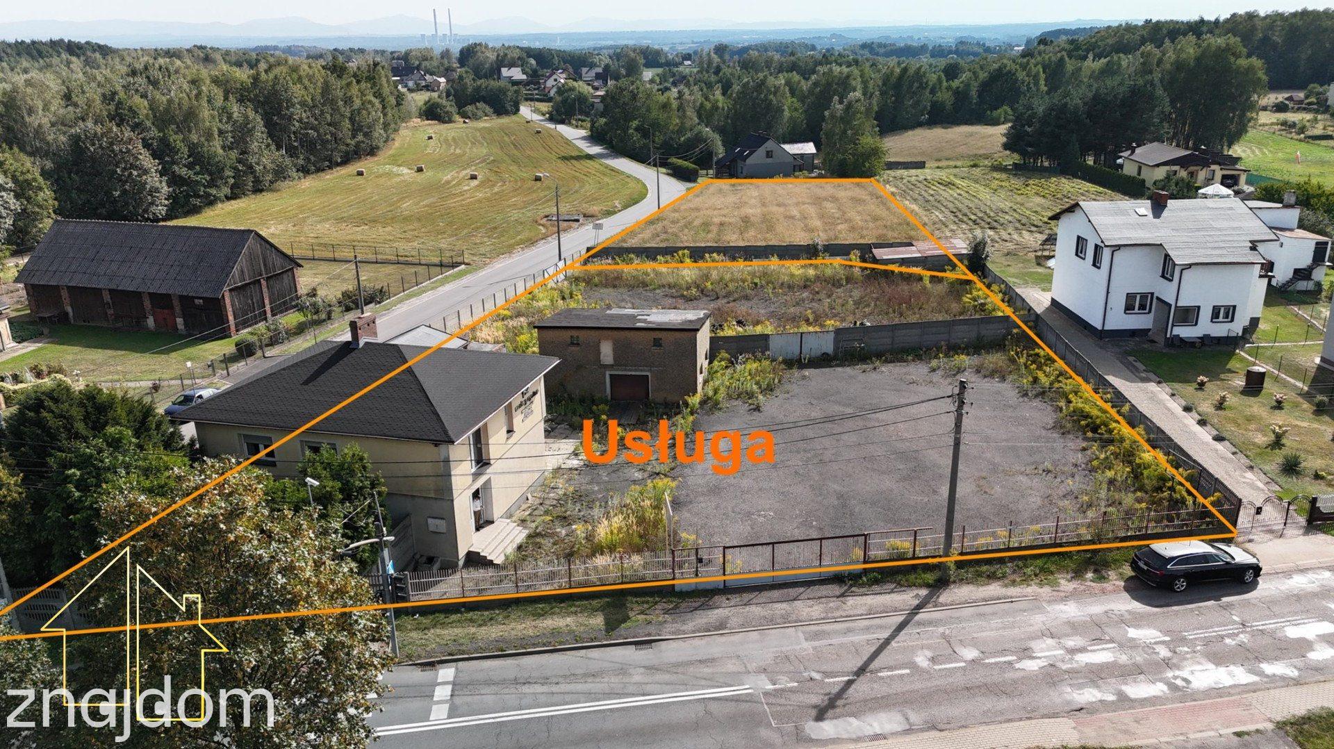 Dom na dużej działce pod inwestycję usługowe 5864m2 działki