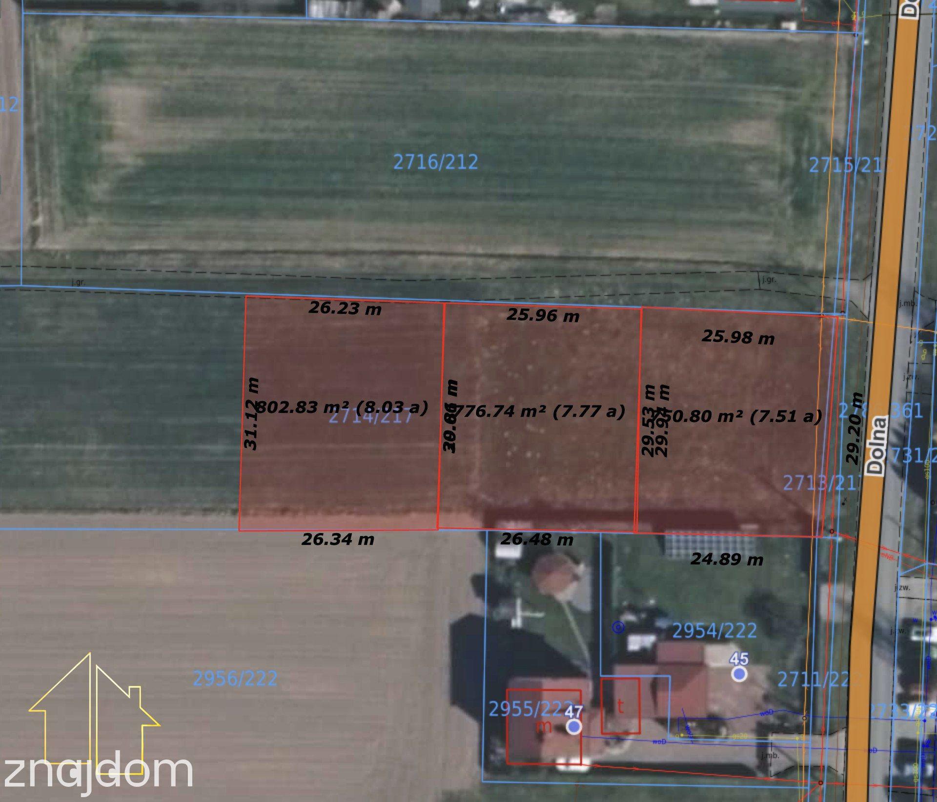 działka budowlana 770m2 w kwadracie pod dom jednorodzinny z mediami - zdjęcie 2