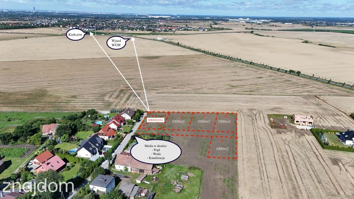 Działka budowlana 1000m2 - MPZP * Blisko WOW - zdjęcie 2