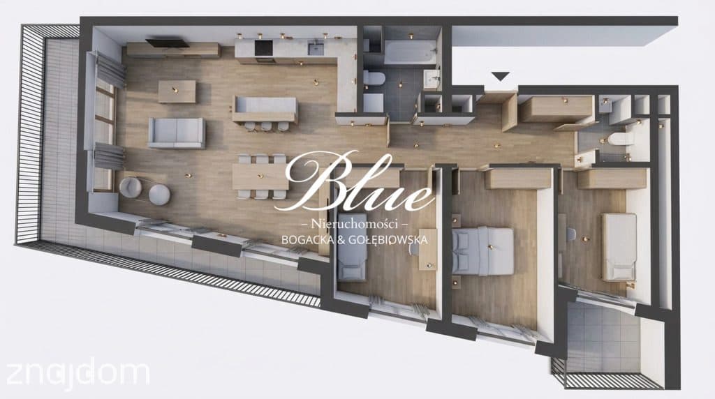 Apartament 4-pokojowy z tarasem i widokiem na Odrę - zdjęcie 11