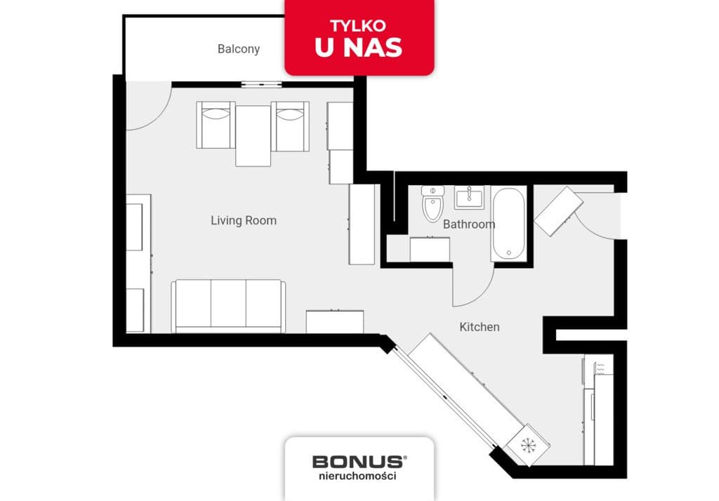 kawalerka | 38,5 m2 | miejsce parkingowe w cenie