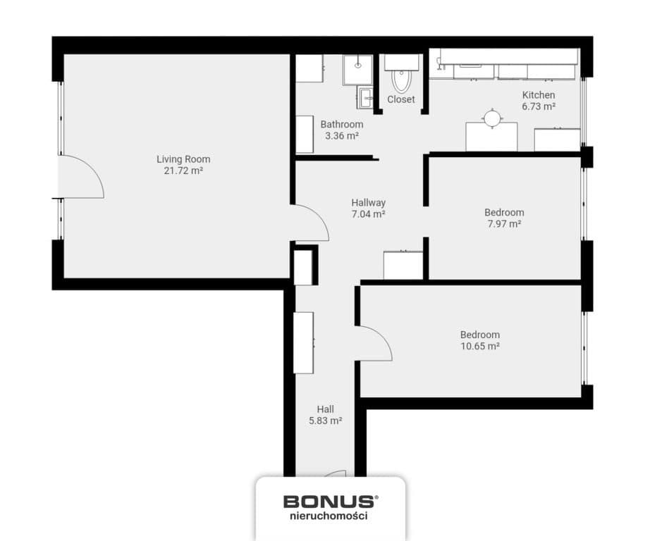 3-pok. na Chełmie | balkon, piwnica, 5 min tramwaj - zdjęcie 2