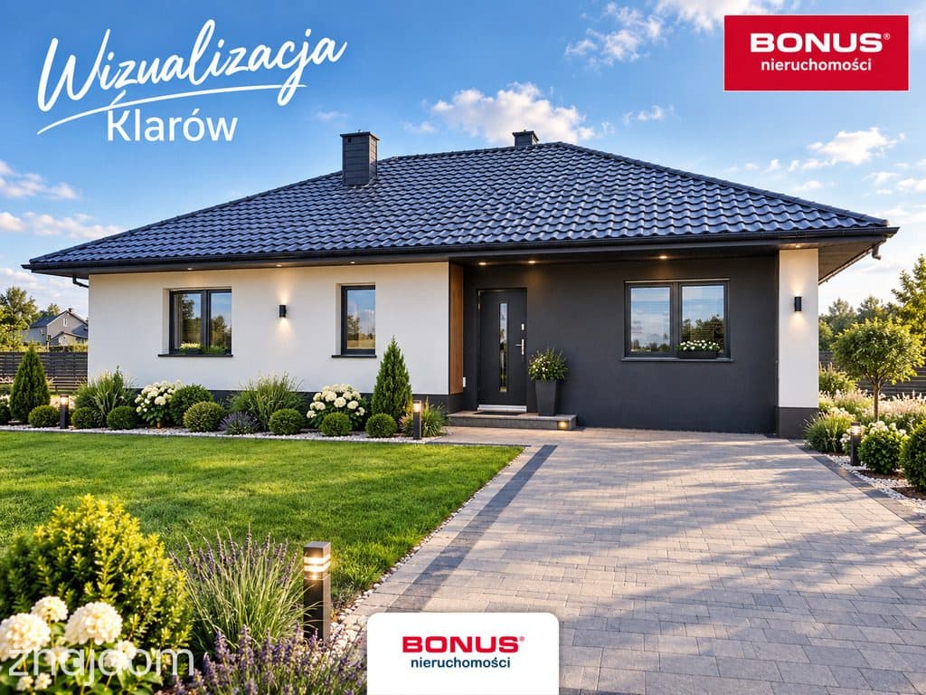 Nowoczesny dom parterowy z działką 22ar -Klarów - zdjęcie 2
