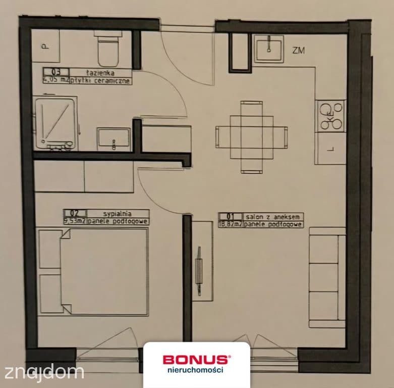 2 pokojowy apartament ogródkiem i parkingiem. - zdjęcie 11