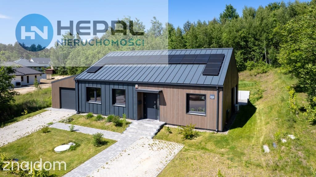 Dom parterowy 2022 r., Radlin, 114 m², działka 1239 m², las