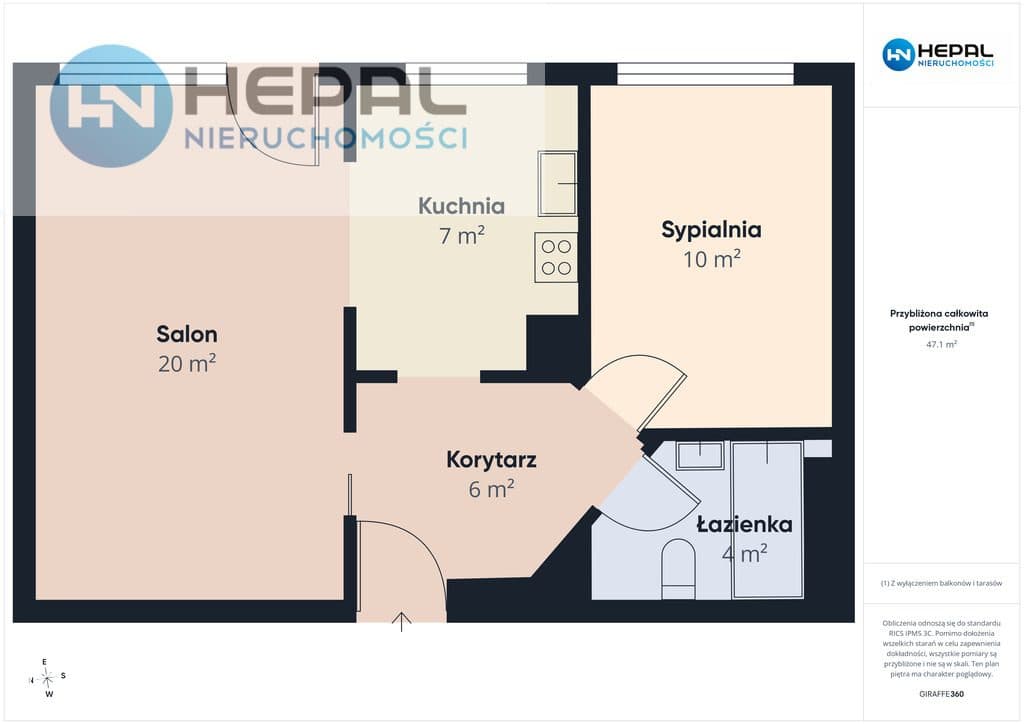2-pok. / 47,10 m2 / I piętro - Kielce, ul. Okrzei - zdjęcie 12