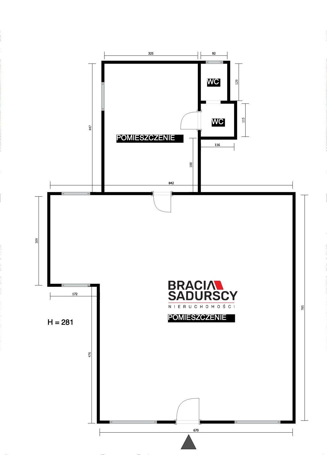 Lokal handlowo-usługowy 77,3 m², parking, Skawina