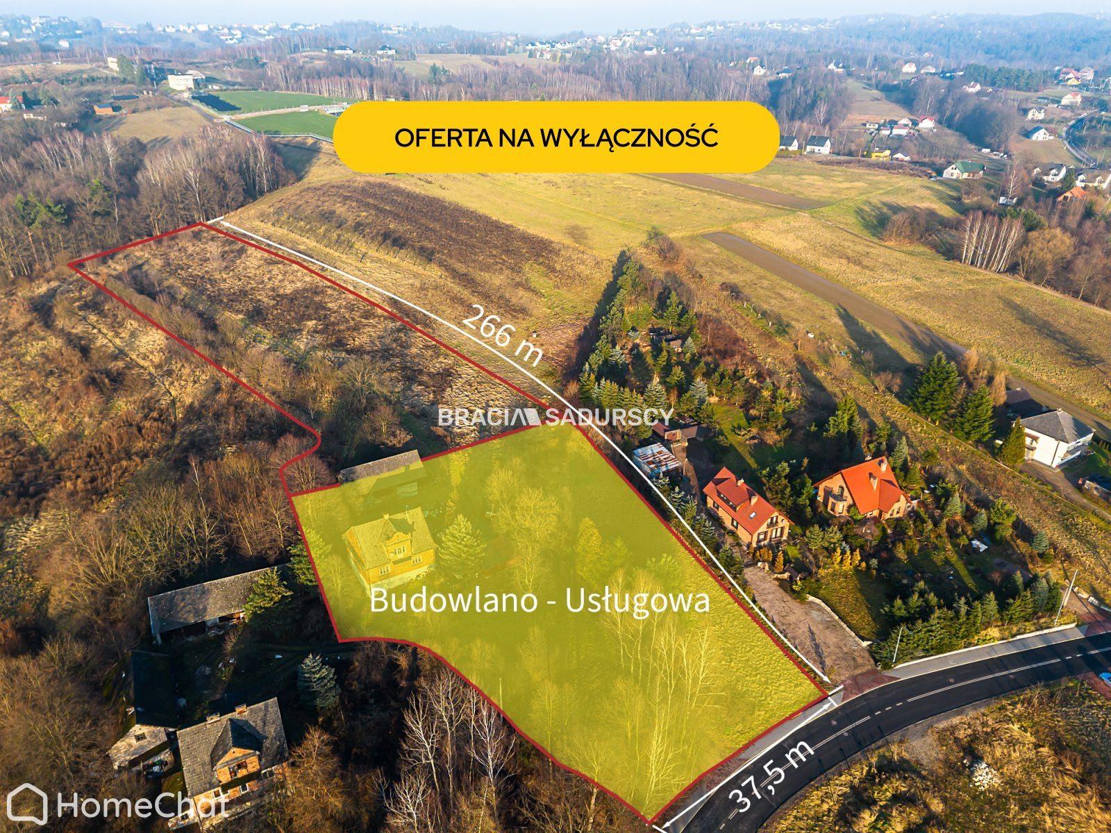 Działka inwestycyjna 1,3 ha, mpzp bliźniaki, media