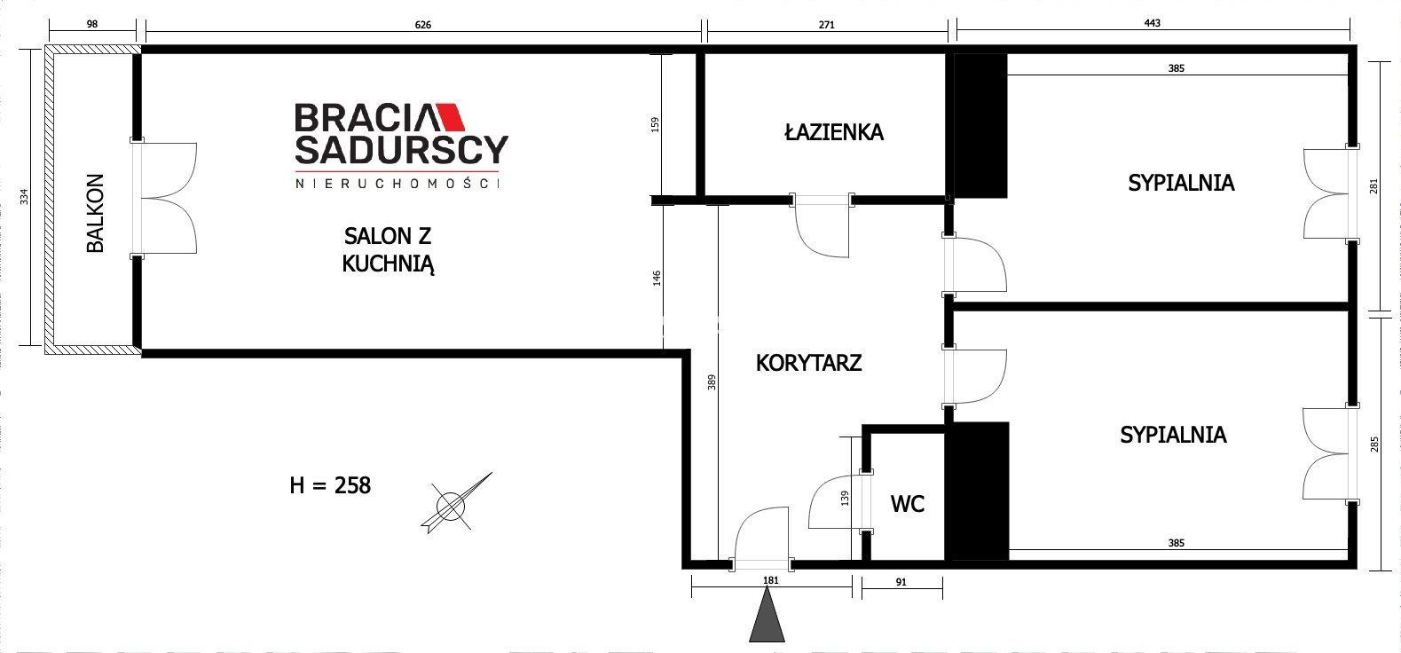 Widokowe,3pok mieszkanie/Masarska8/ostatnie piętro - zdjęcie 3