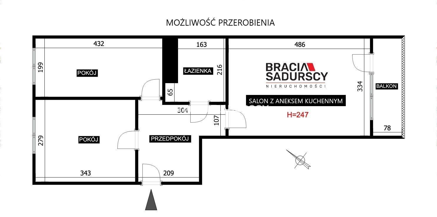 2 pok| 44,5m² |balkon |duża piwnica|ul. Komandosów - zdjęcie 4