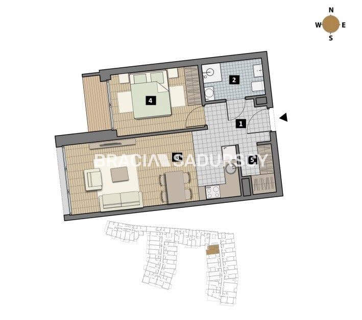 Dostępne mieszkania od 25m2 do 63m2. - zdjęcie 6