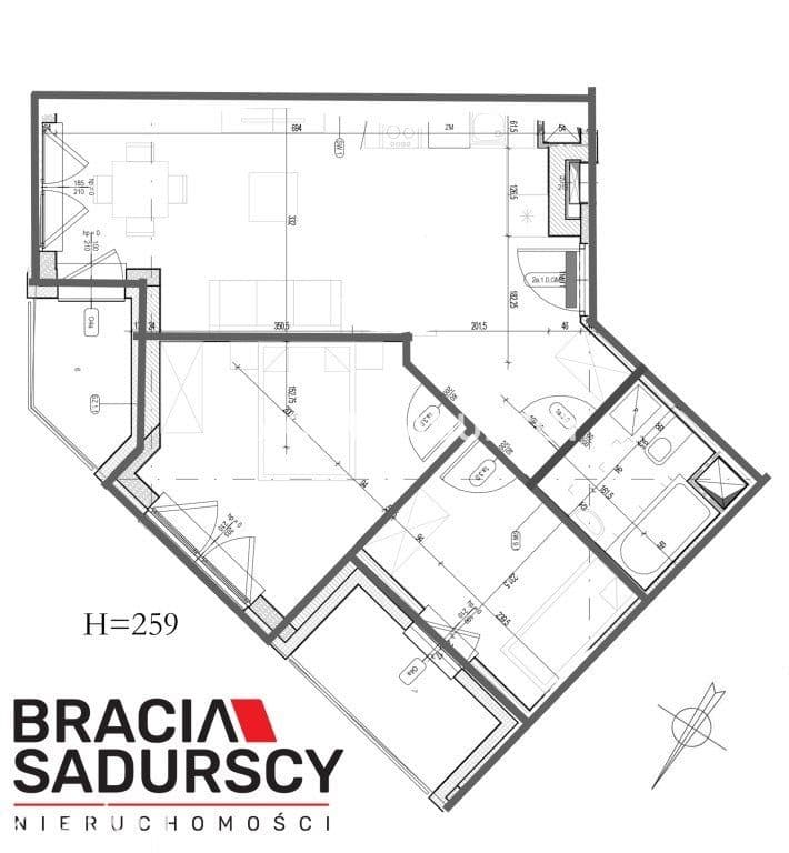 3 pok., Zabłocie, 2022r., 2 balkony, klimatyzacja - zdjęcie 3