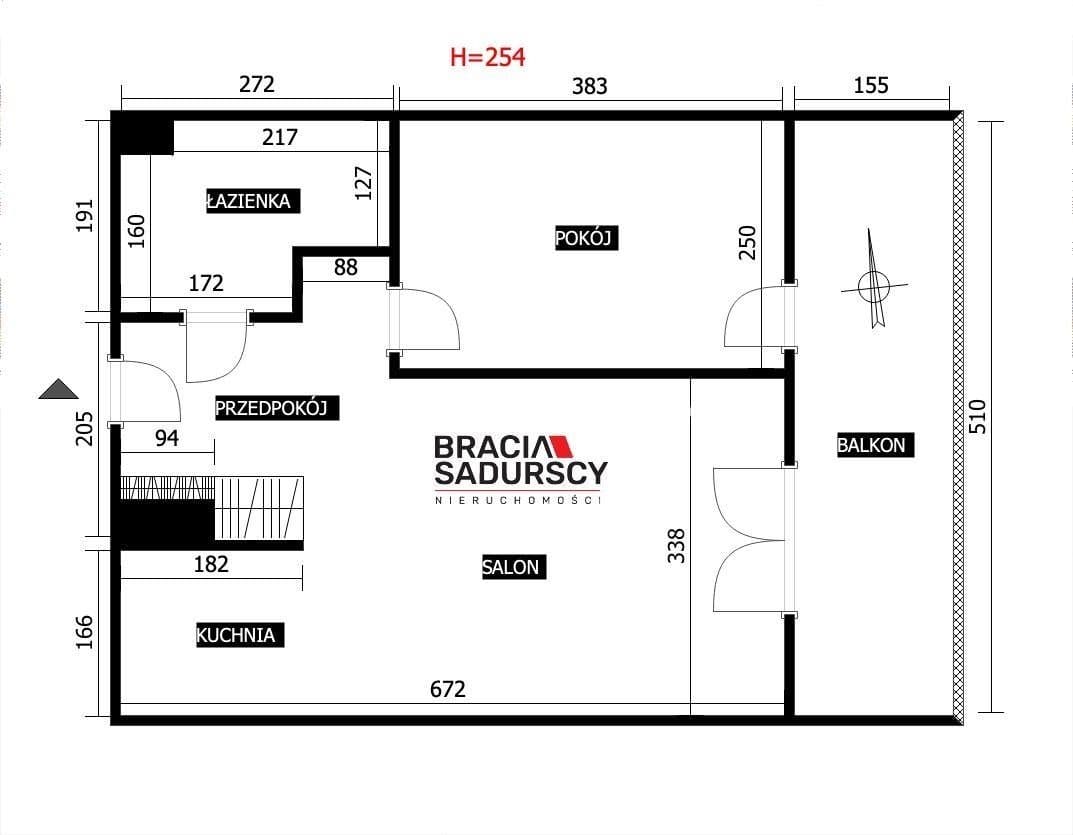 Mieszkanie 2 pok. 38 m² – Kordiana, komunikacja - zdjęcie 3