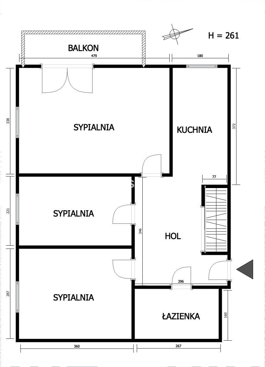 3 pokoje + balkon, 56 m² – idealne na start! - zdjęcie 3