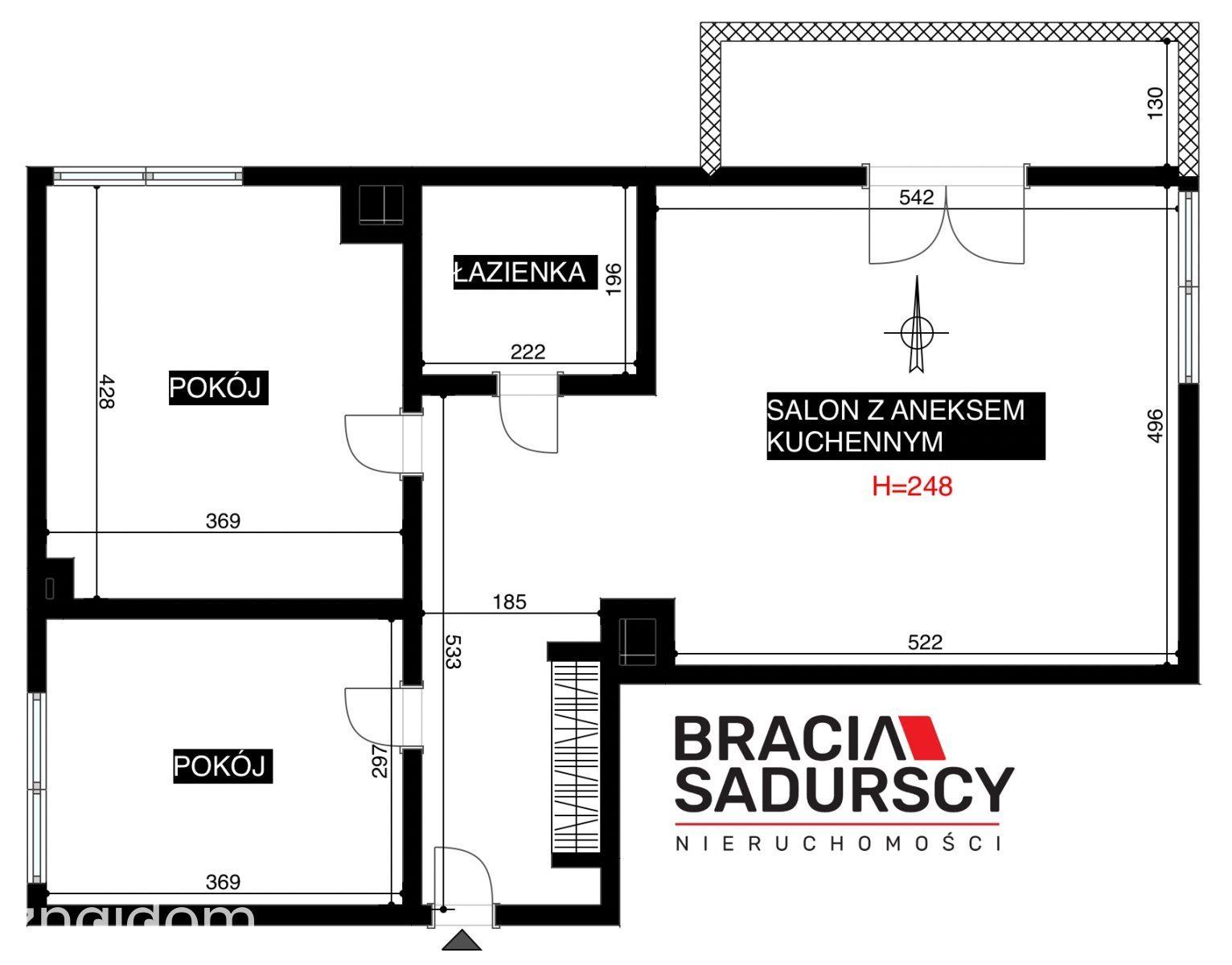3 pokoje | 68,48 m² | Garaż | Miłkowskiego| Ruczaj - zdjęcie 3