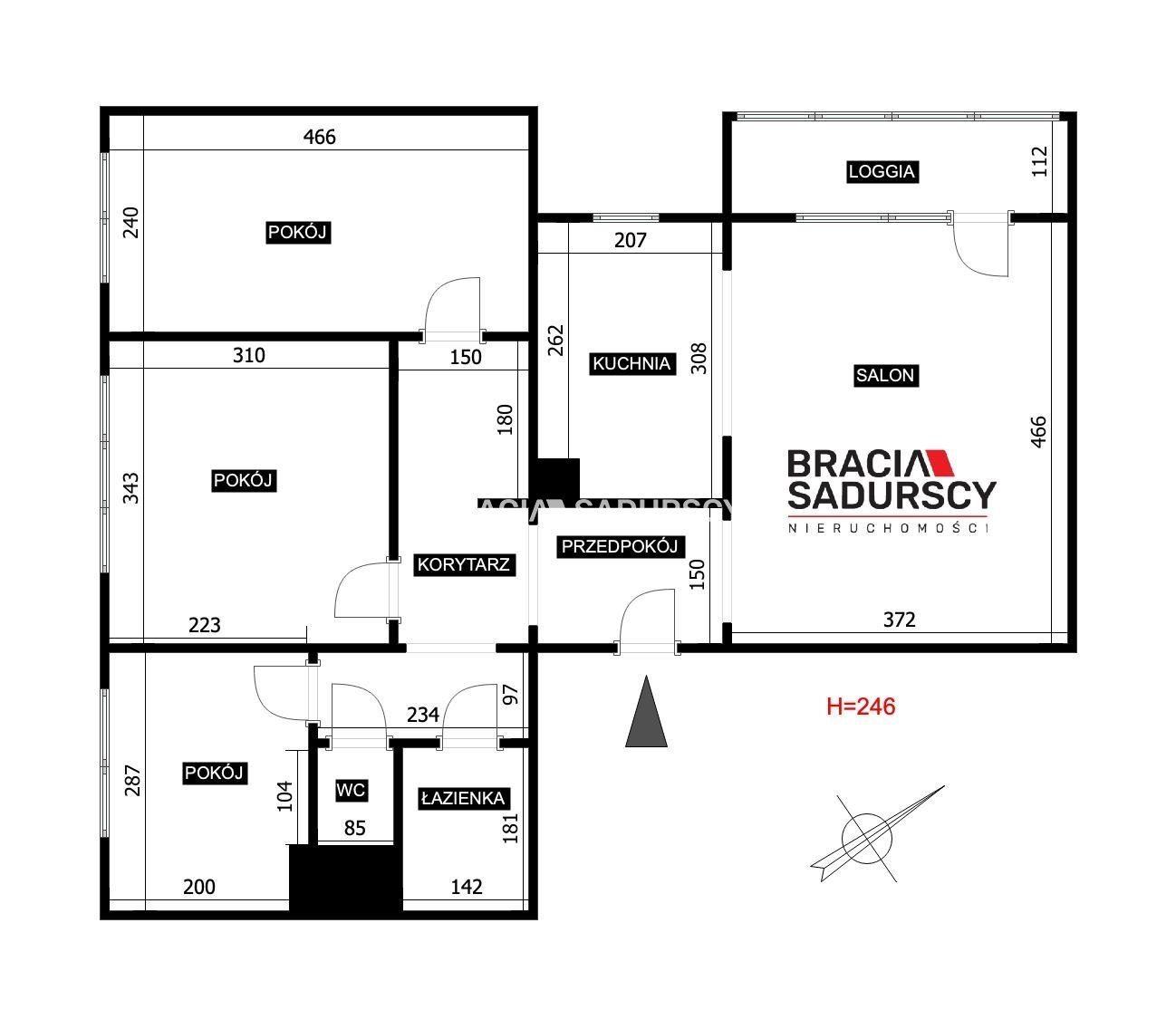Duże mieszknie 3 sypialnie salon balkon - zdjęcie 3