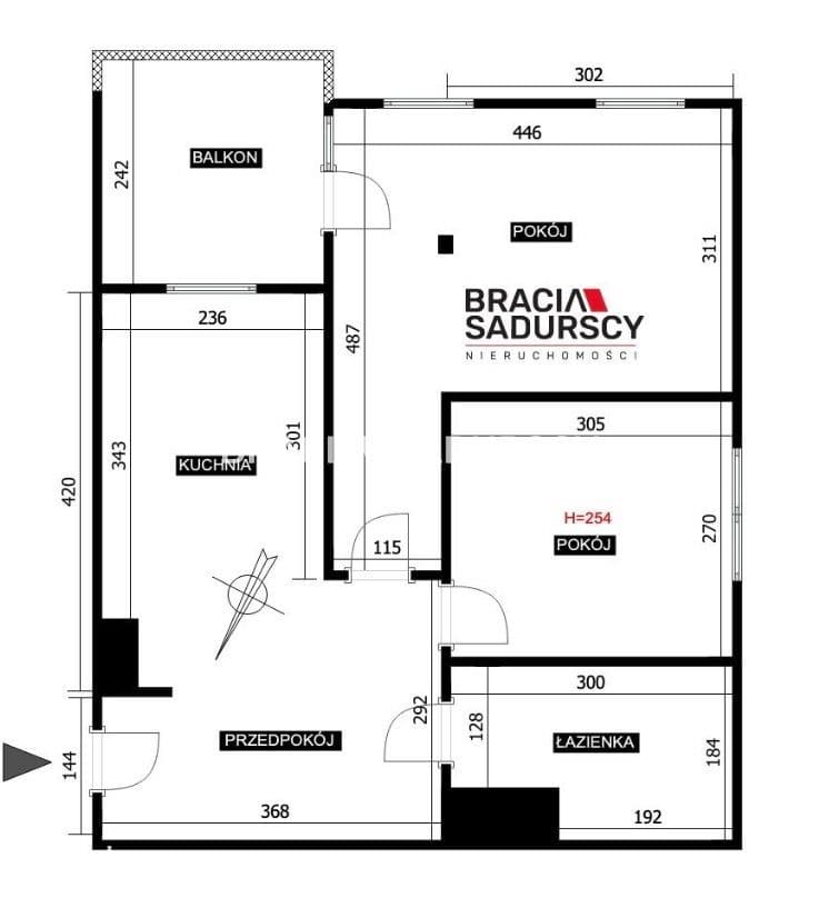 2-pok| 47,13 m²|Wieliczka,przy granicy Krakowa. - zdjęcie 3