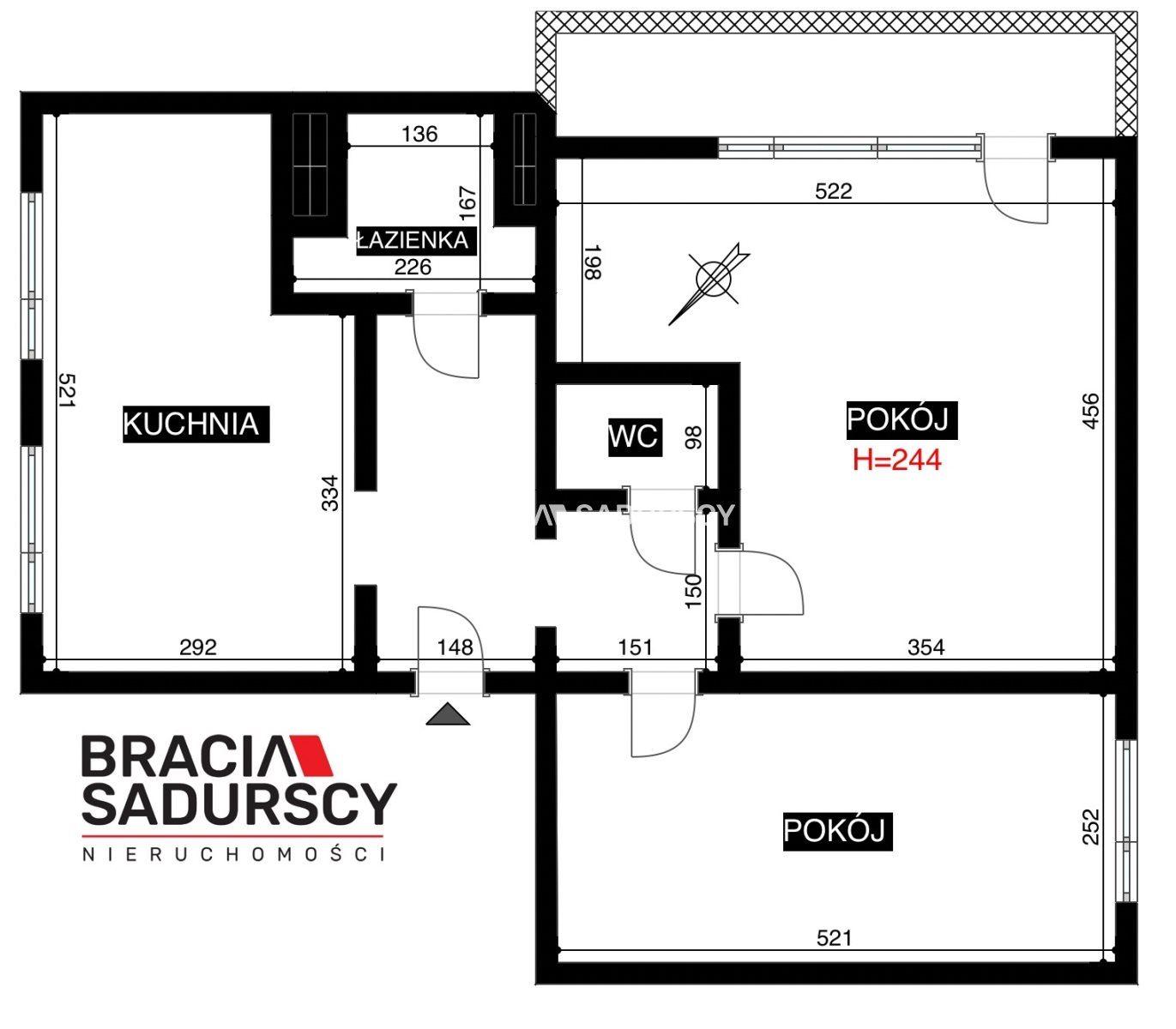 3 pok/ duży balkon/ winda/ ul. Walerego Sławka. - zdjęcie 27