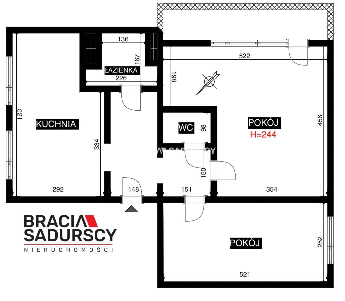 3 pok/ duży balkon/ winda/ ul. Walerego Sławka. - zdjęcie 28