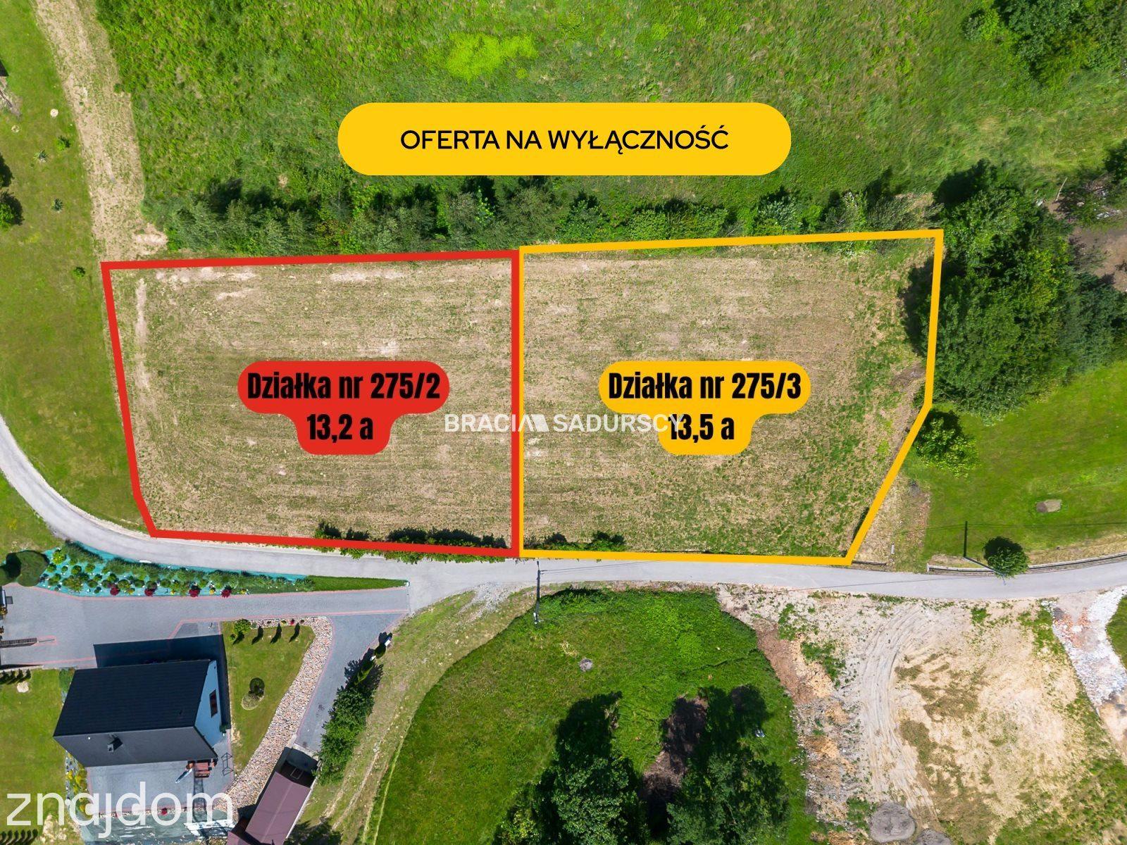 Działka widokowa w Byszynac 13 arów gm.Wieliczka