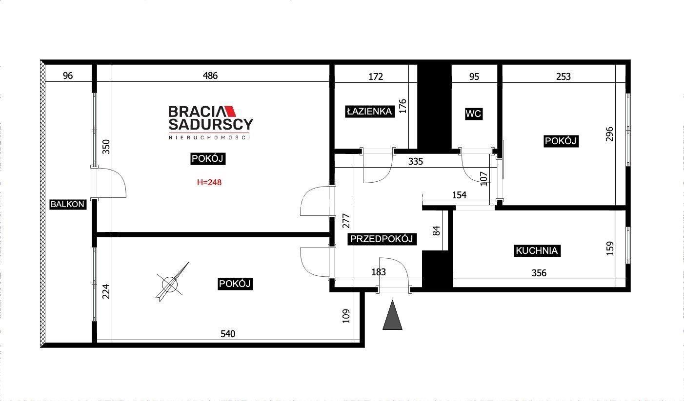 3 pokoje | 52,65 m² | duży balkon | ul. Fatimska - zdjęcie 4