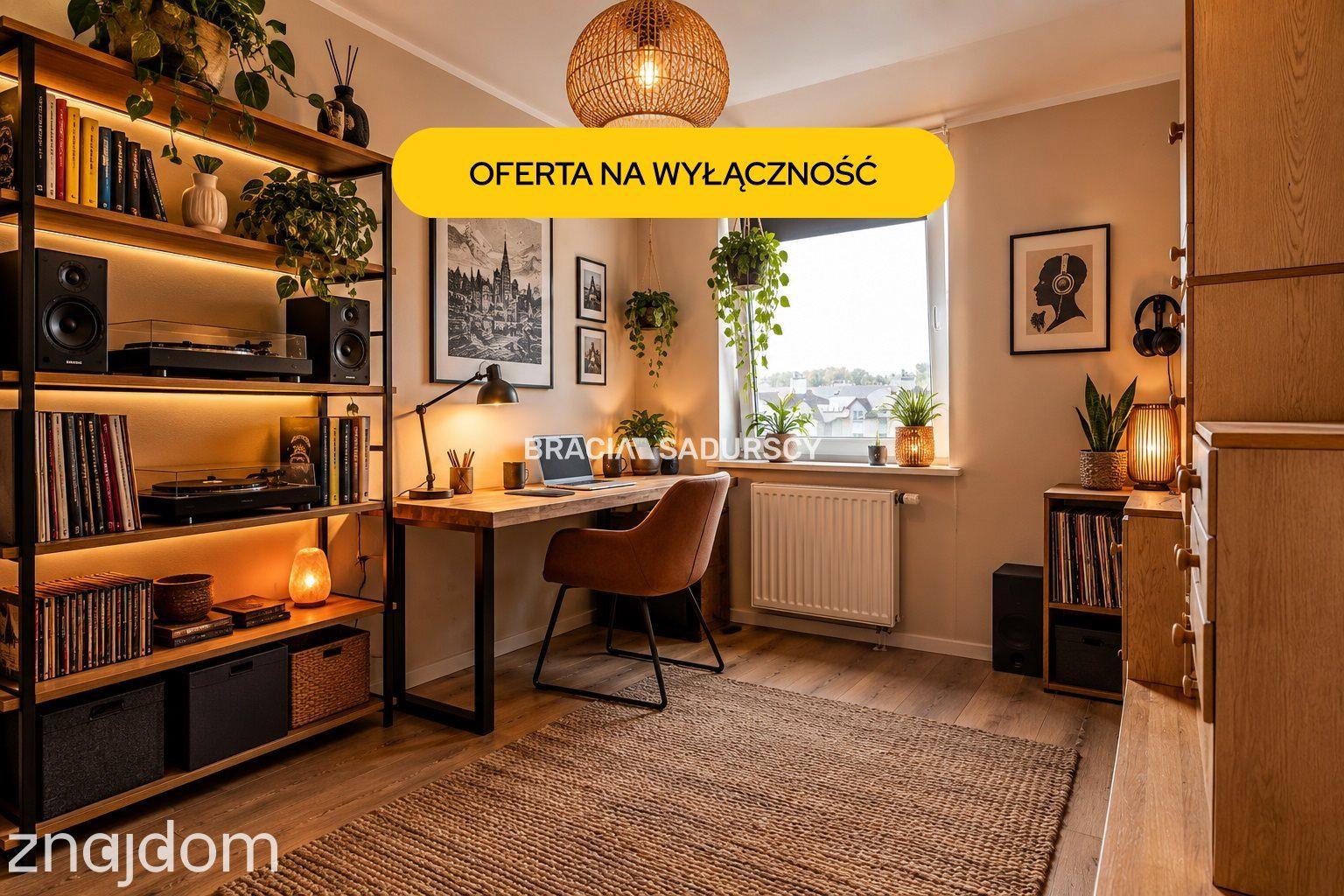 Dwupoziomowe mieszkanie z tarasem i balkonem.