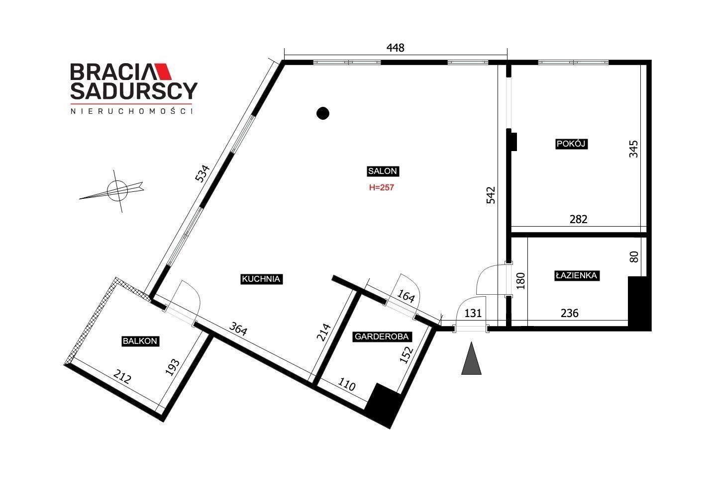 2 pokoje 50 m² garderoba garaż Kliny - zdjęcie 3